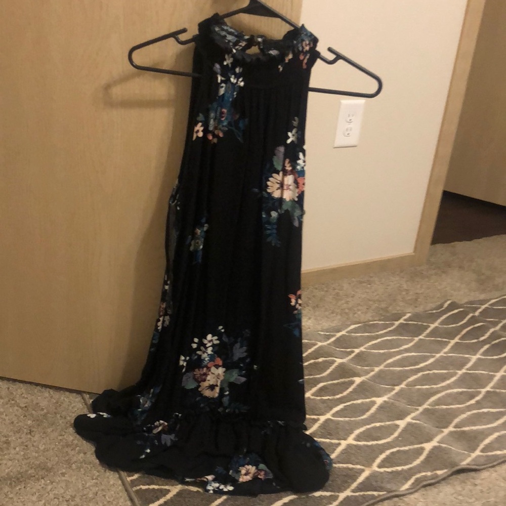 Floral dress.